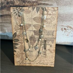 Vintage Dainty Coin Gold Necklace